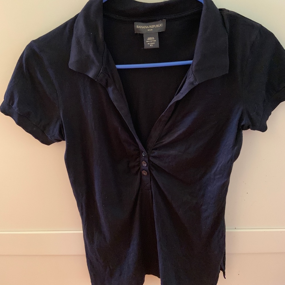 Women’s banana republic black blouse